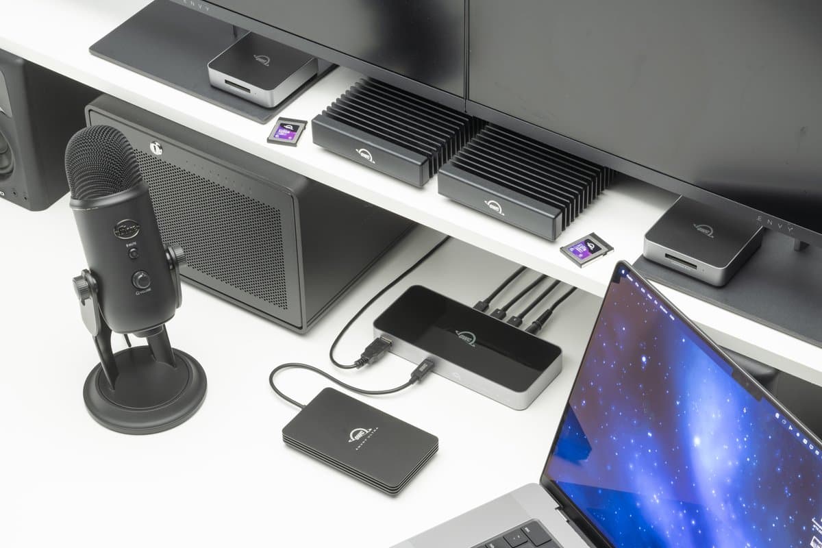 OWC Thunderbolt 5 Hub - 4x USB-C & 1x USB-A - 120 Gb/s - 140W - Zilver/Zwart thumbnail 5