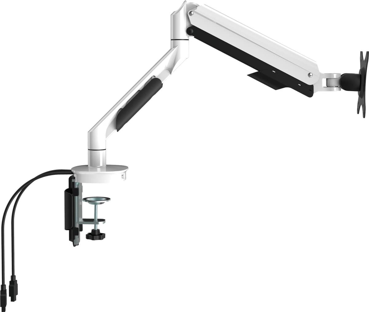 Enkele monitorarm incl. USB poorten wit thumbnail 5