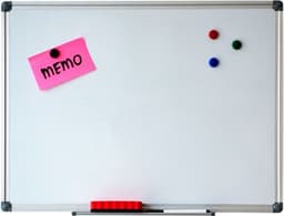 Productfoto van Whiteboard Magnetisch 45 x 60cm inclusief pennengoot