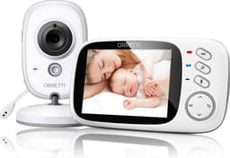 Productfoto van Orretti V8 babyfoon met camera en extra batterij