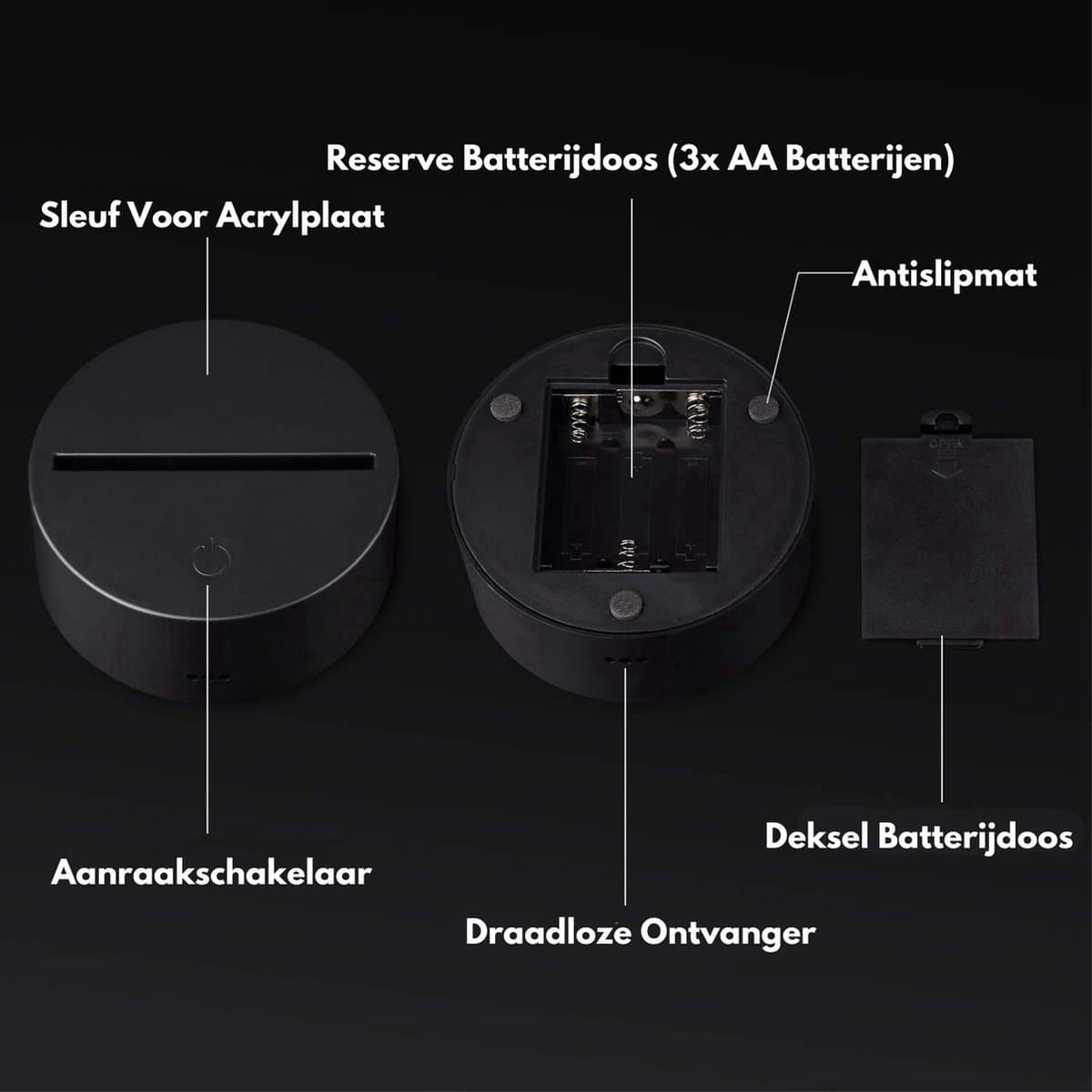 Samstyle - Game LED Lamp - 16 kleuren - 3D Game Light - I Am Gaming - Afstandsbediening - Sfeerlamp thumbnail 8
