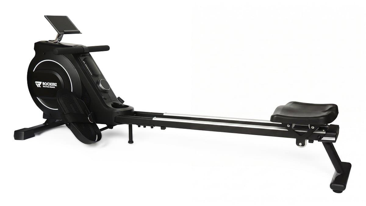 Rockerz Roeitrainer - Roeimachine met App & Bluetooth - Magnetisch Roeiapparaat met 32 Weerstandsniveaus - Extra Lange Rail