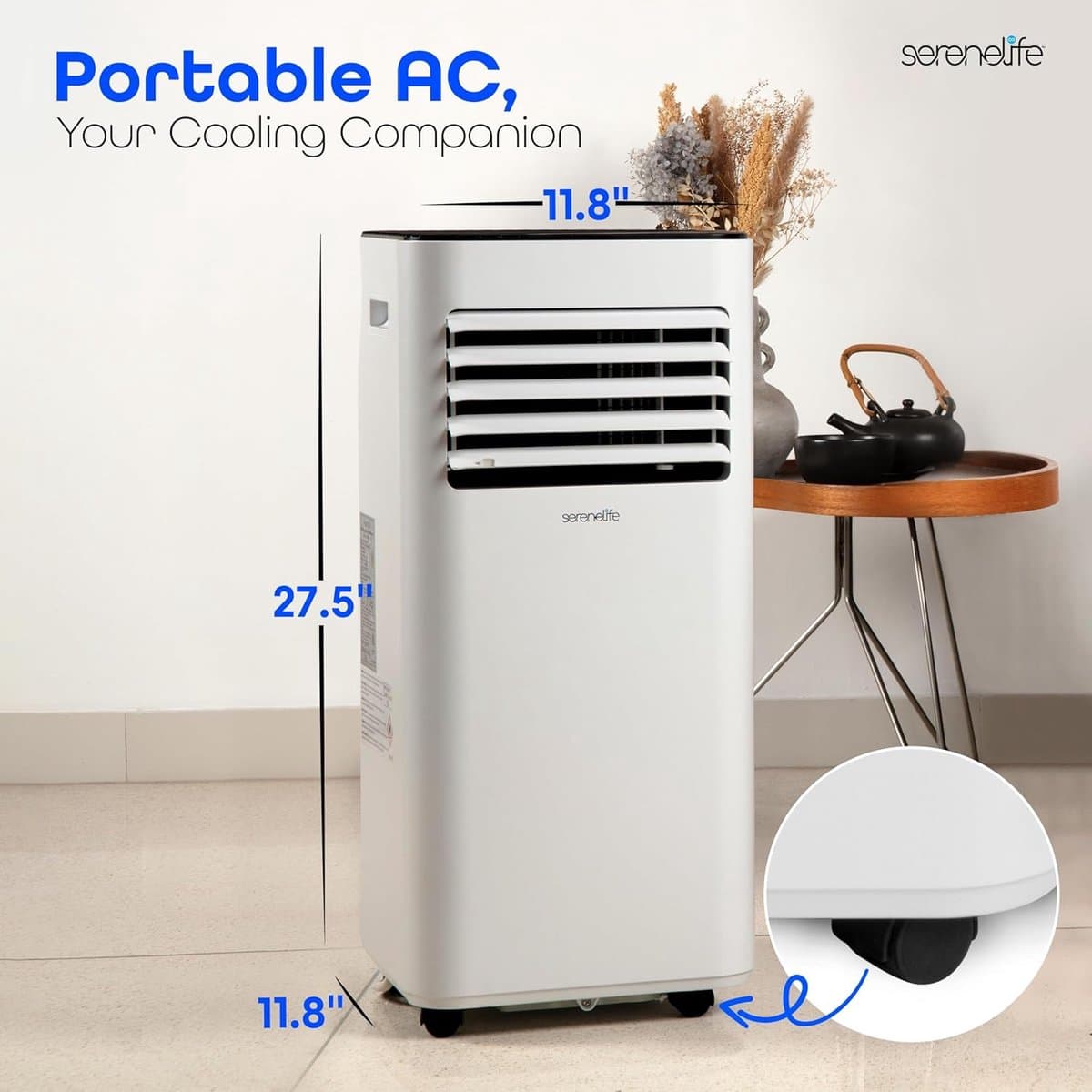 Mobiele airco 8000 BTU draagbare airconditioner met ontvochtiger ventilator afstandsbediening thumbnail 3