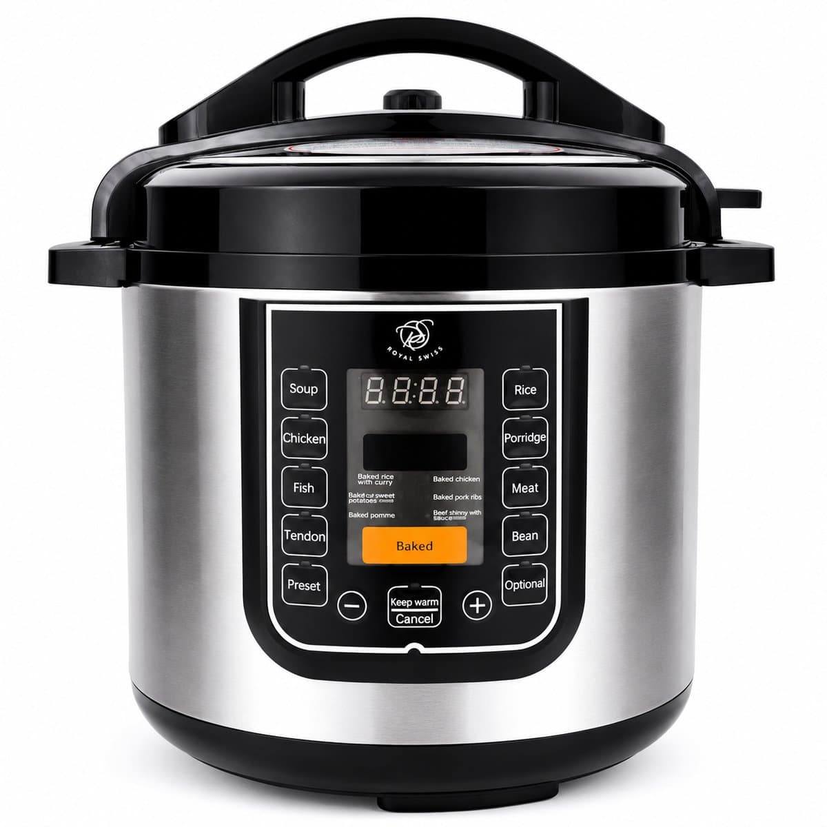 Rijstkoker 6L – Digitale Multicooker – 1000W Rice Cooker – Slowcooker – Royal Swiss®