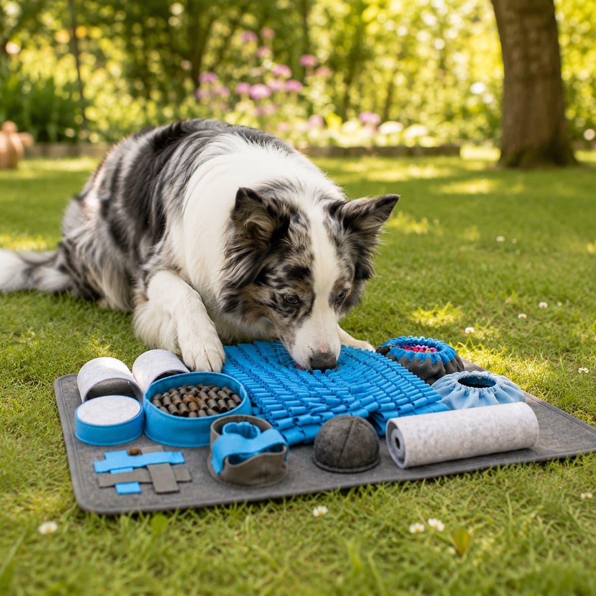 Snuffelmat Hond - Intelligentiespeelgoed met 10 Functies - Denkspel & Slow Feeder - Anti Verveling thumbnail 4