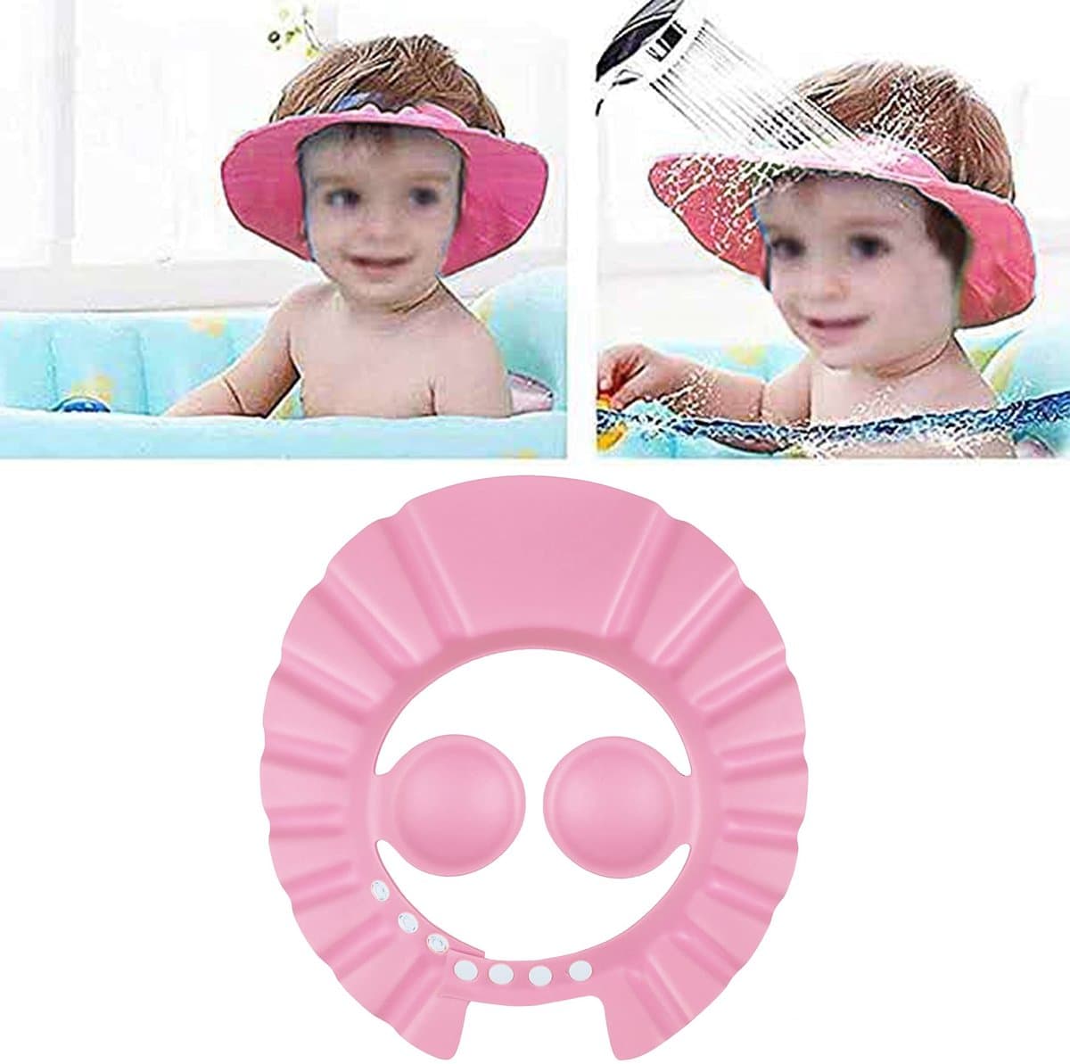 Dailygoods- Opblaasbare Badkuip - Inklapbaar - Zachte Bodem - 45° Rugleuning - Voor Pasgeborenen - PVC Materiaal - Roze Kleur - Babybadkuip thumbnail 2