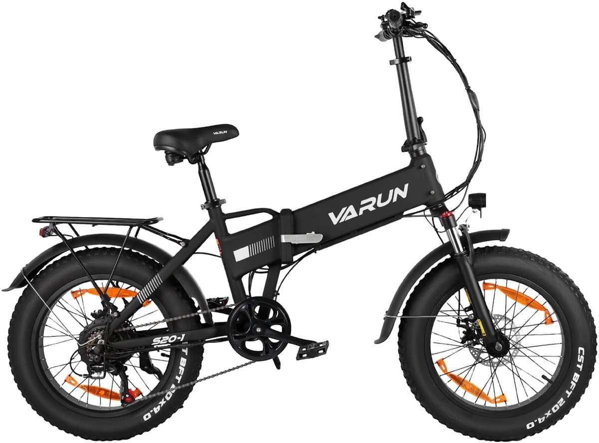 VARUN S20-1 E-bike - 25 km/u - 20inch - 60km actieradius - 250W motor - 48V13Ah accu - 55 N·m - zwart thumbnail 2