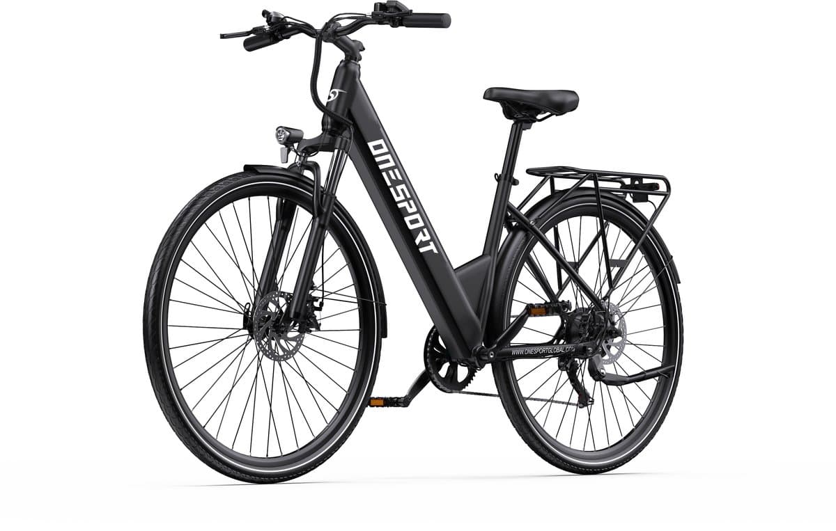 ONESPORT OT12 E-bike - 25 km/u - 27.5inch - 40km actieradius - 250W motor - 36V 13Ah accu - grijs
