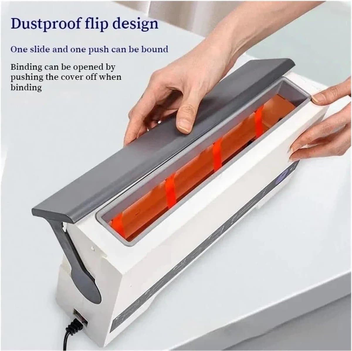 Inbindmachine - Document Binder - Contracten Maken - Automatische Hot Melt - 280 Vellen - Zwart thumbnail 7
