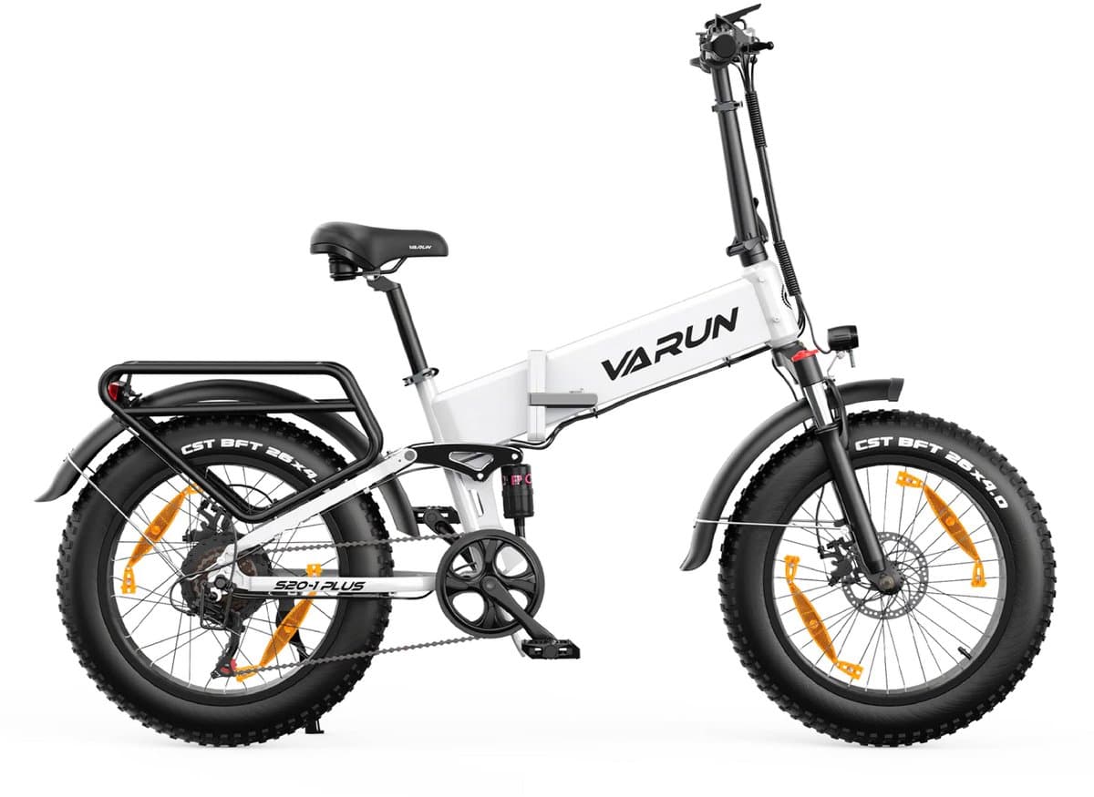 VARUN S20-1 PLUS E-bike - 25 km/u - 20inch - 60km actieradius - 250W motor - 48V13Ah accu - 55 N·m - wit thumbnail 2