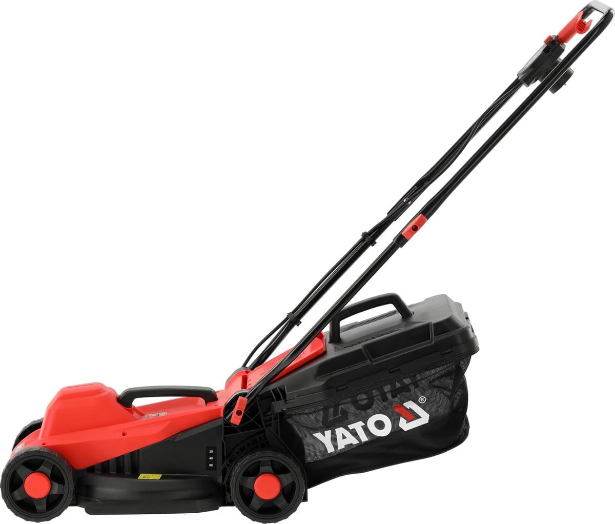 YATO YT-851990 Elektrische Grasmaaier – 1300W – Maaibreedte 33 cm – 30L Grasopvangbak – Lichtgewicht Cirkelmaaier voor Gazons tot 400 m² thumbnail 3