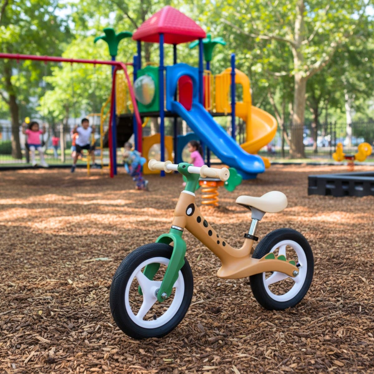 Buxibo - Loopfiets voor Kinderen - Paxi - 12 inch ​​- Bruin thumbnail 2