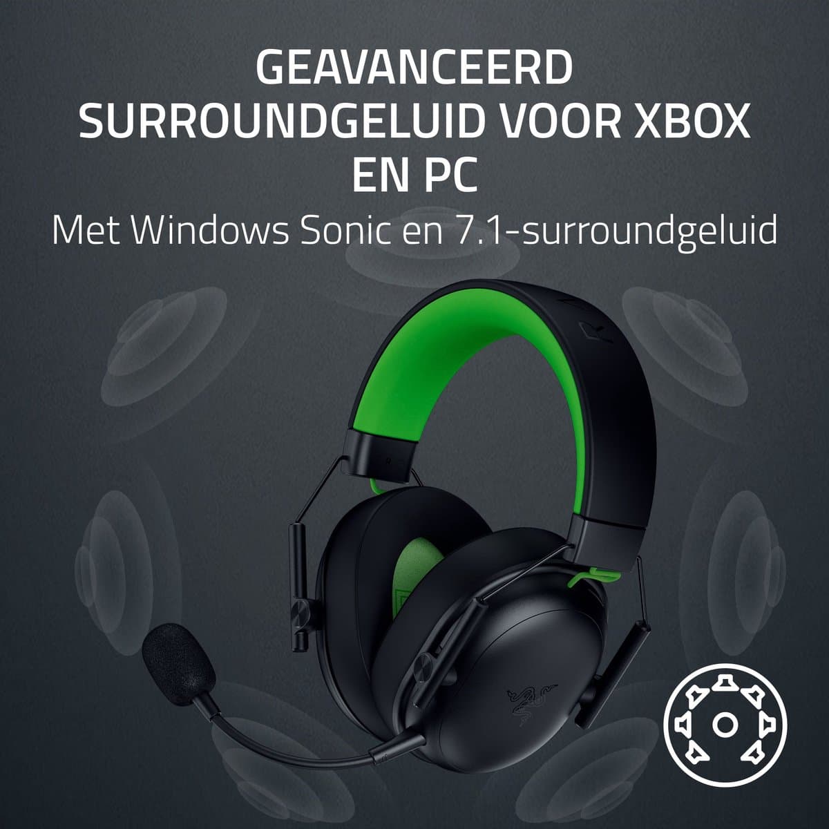 Razer BlackShark V3 X Hyperspeed - Draadloze Gaming Headset - 7.1 Surround - Bluetooth/Dongle - Xbox thumbnail 4