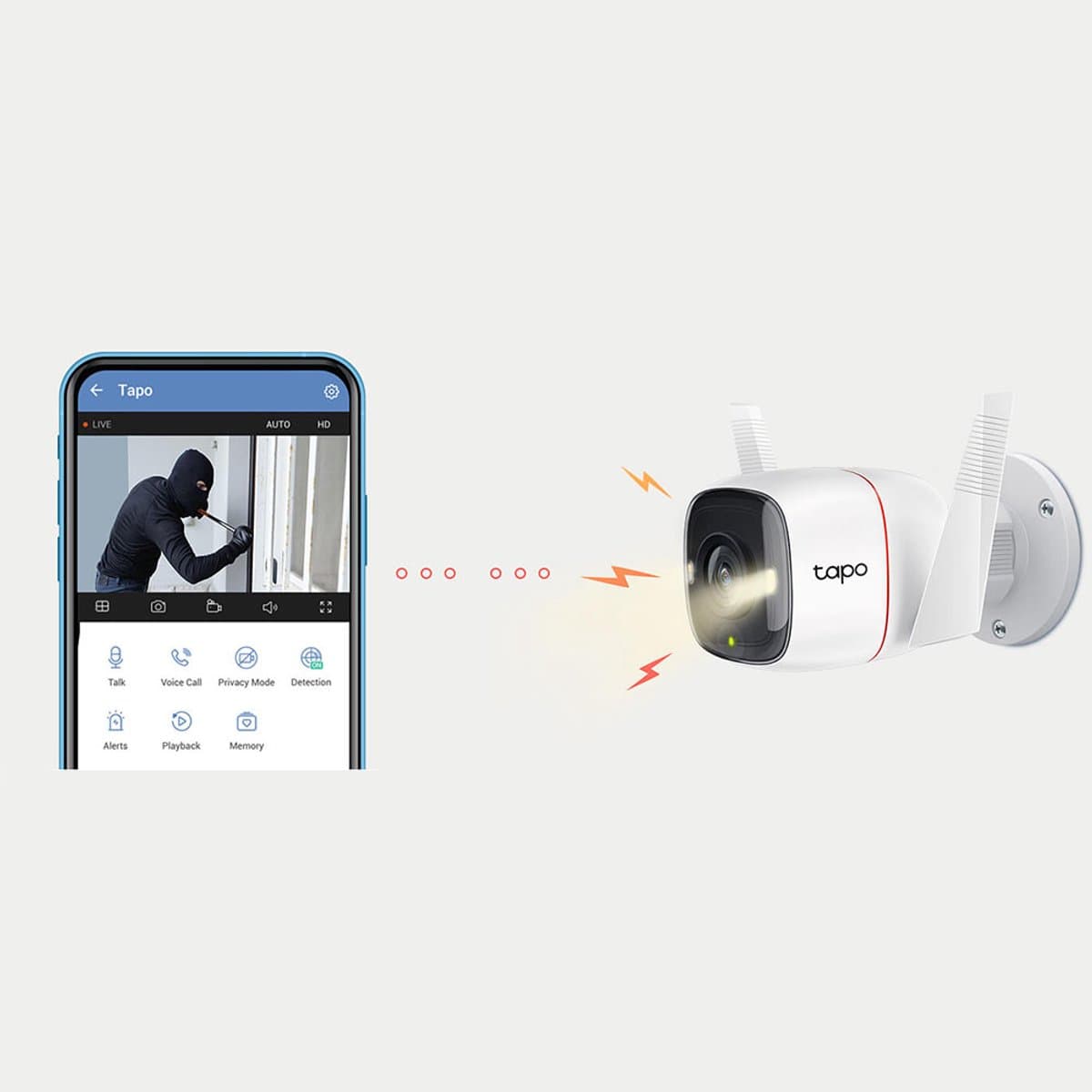 Tapo C320WS Beveiligingscamera buiten - 2K QHD - IP66 - WiFi thumbnail 6