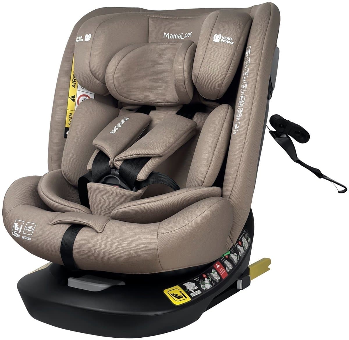 MamaLoes Sef Autostoel - 360° Draaibaar, Isofix, 0-12 jaar thumbnail 7