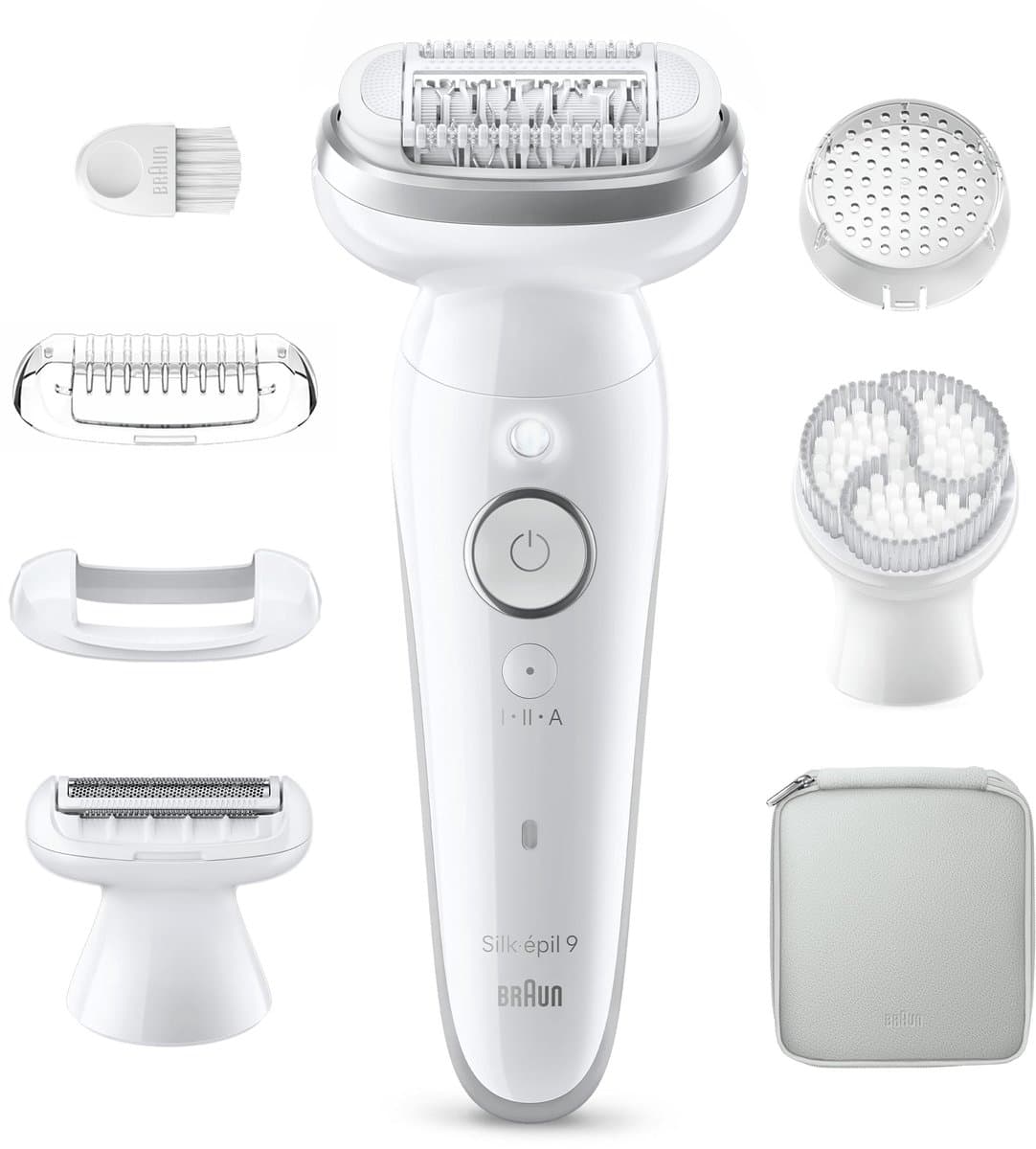 Braun Silk·épil 9 9-061 - Wet & Dry Epilator - Langdurig Gladde Huid - Flexibele Kop - Ladyshave Scheerkop, Trimmerkam en Exfoliatieborstel thumbnail 2