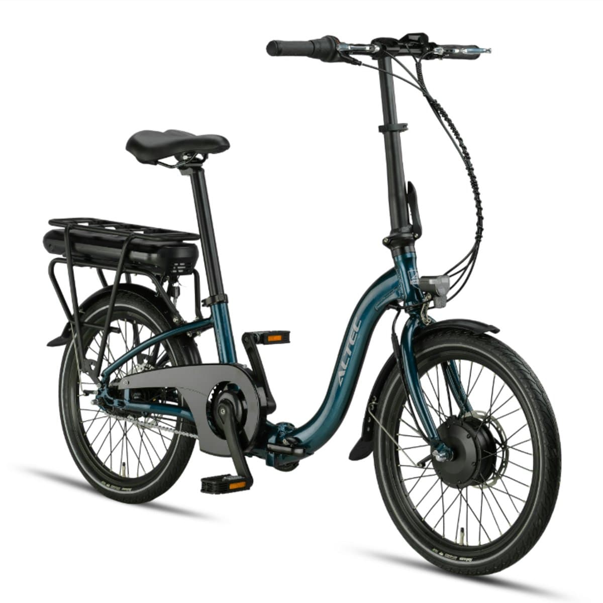 Altec Compact Elektrische Fiets - E-bike 20 Inch - Vouwfiets 39 cm - 7 Versnellingen - Hydraulische Schijfrem - 468 Wh Accu - Petrolblauw thumbnail 3