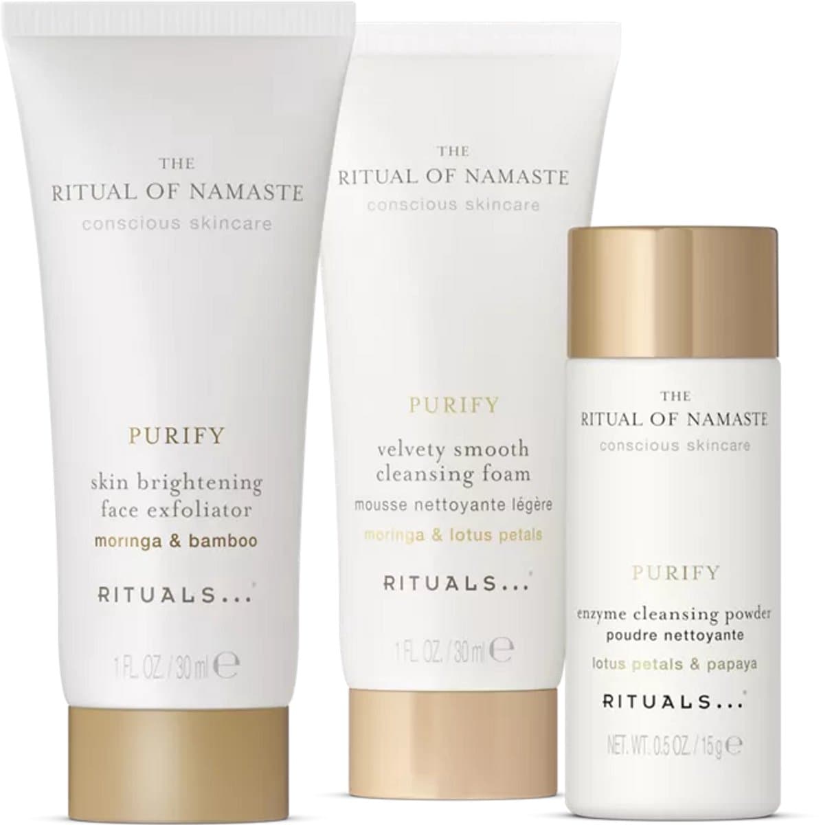 Rituals - Skincare Set voor Vrouwen - Gezichtscrème 30 ml + Reinigingspoeder 15 g + Reinigingsschuim 30 ml - Giftset Vrouw - Geschenkset - Cadeaudoos - Geschenkdoos - Cadeaus - Dagcrème - Creme - Gezichtsreiniger - Gezichtsscrub - Scrub - Face Wash thumbnail 2