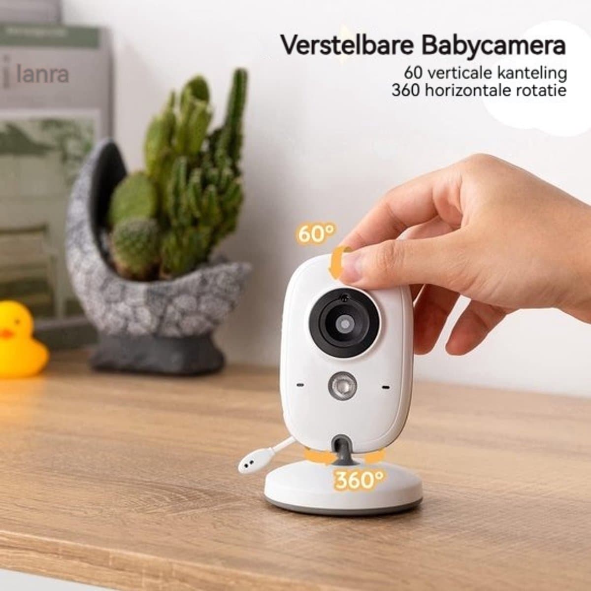 BOIFUN VB616 Babyfoon - Babyfoon met 2 Camera - Groot 4 Inch HD Baby Monitor - Video & Audio - met Slimme Functies - Baby Camera thumbnail 7