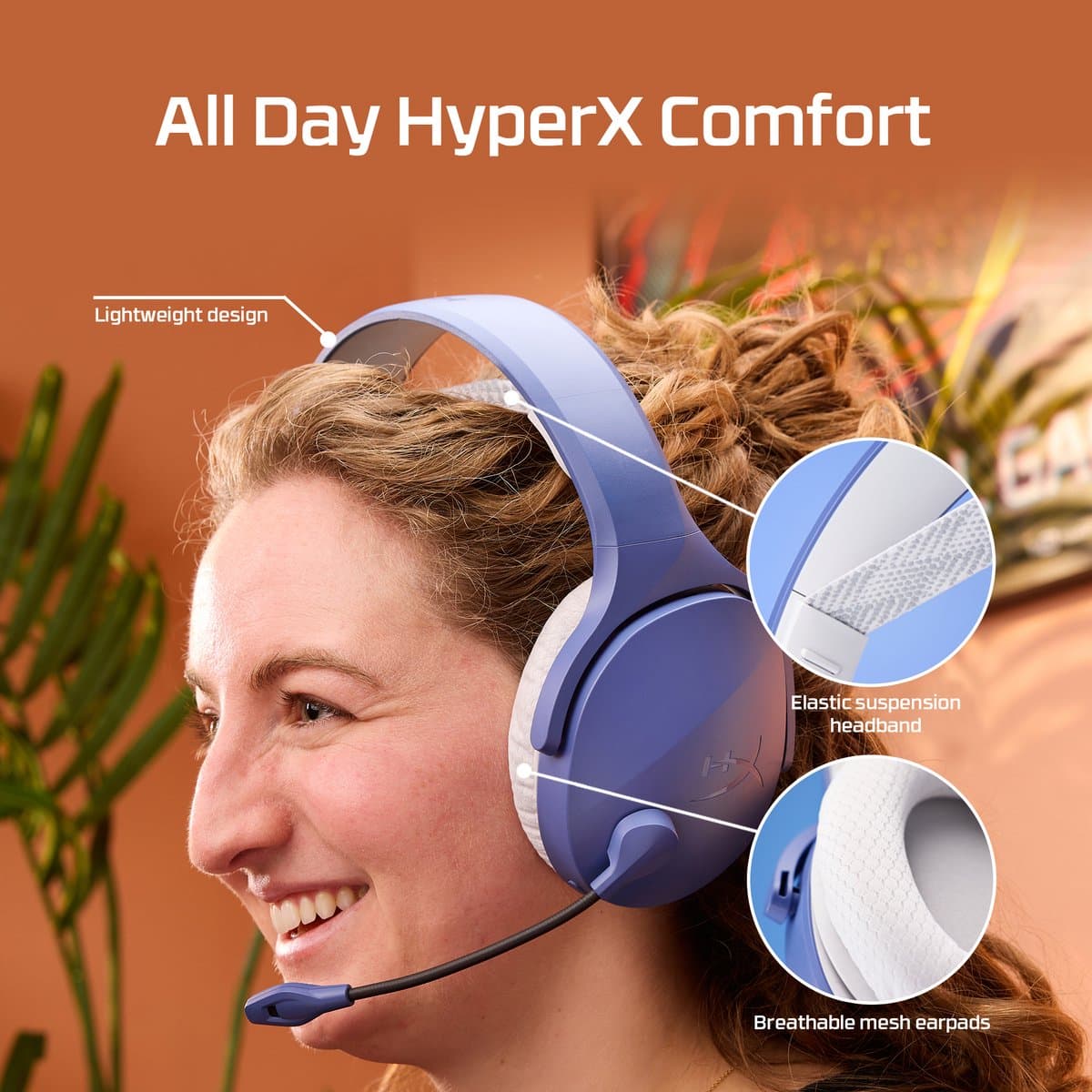 HyperX Cloud Jet - Draadloze Gaming Headset - Zwart - PS4/PS5, PC & Nintendo Switch thumbnail 4