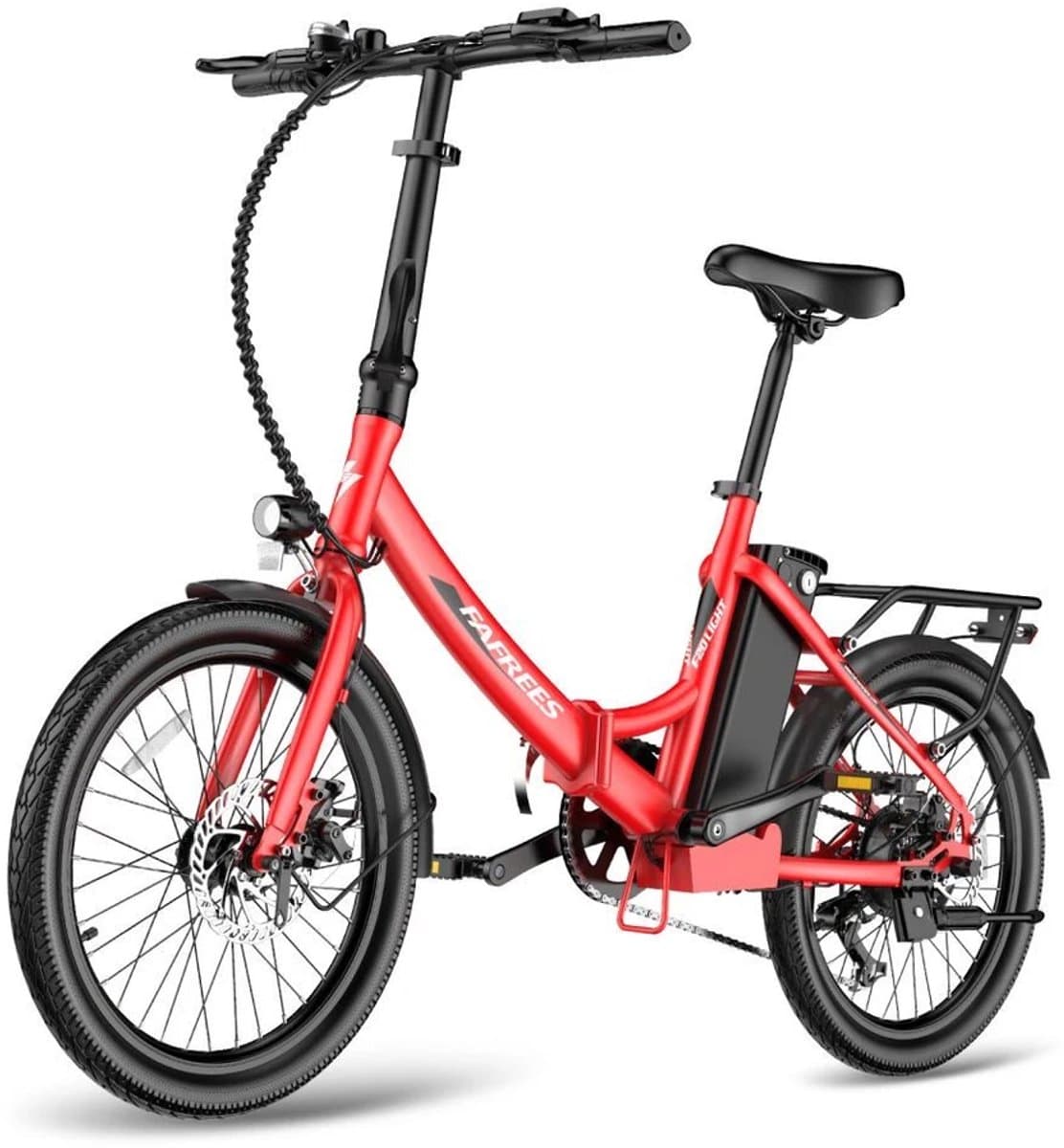 Fafrees 20 inch Elektrische fiets(155-195 cm), Elektrische vouwfietsen, e-bike, 250 W motor, 16,75 Ah accu, 35 N.M draaimoment, E-mountainbike, 25 km/u, bereik tot 130 km , Waterdicht IPX4, Pedelec vouwfiets met 7 versnellingen​ thumbnail 2