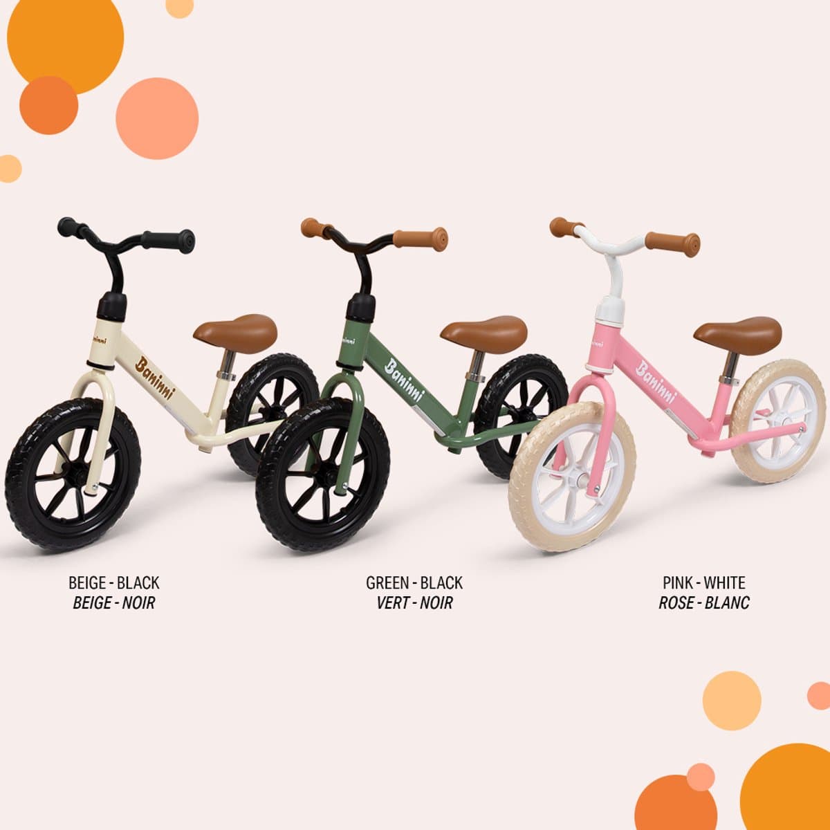 Baninni Loopfiets 2 - 5 Jaar Lola Roze - Wit thumbnail 7