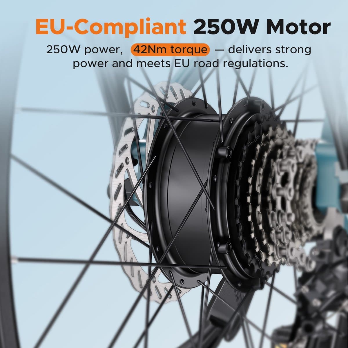 ENGWE P275 SE Elektrische fiets - Actieradius 80km - Verwijderbare batterij 36V13Ah - Motor 250W - Hydraulische schijfremmen - Shimano 7 versnellingen - 27.5 Inch City Commuter EBike - blauw thumbnail 7