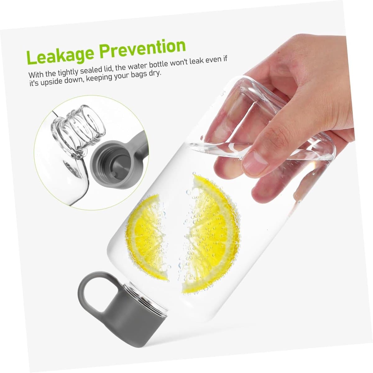 2 stuks - Draagbare platte waterfles - Capaciteit reisflessen - voor buitenactiviteiten - Lekvrij Tritan-ontwerp - Lichtgewicht - Handig voor sporten thumbnail 5