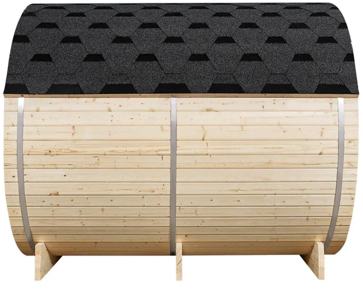 Barrelsauna Spitsbergen - Incl. saunakachel - Ø 190 cm - 3,6 - 8 kW - 2 tot 6 personen thumbnail 2