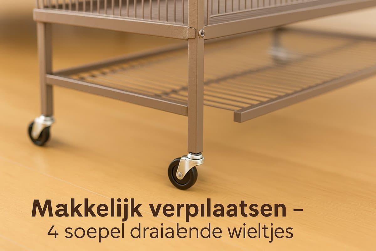 Volière Sumba – Taupe Binnenvolière voor Parkieten en Kanaries thumbnail 6