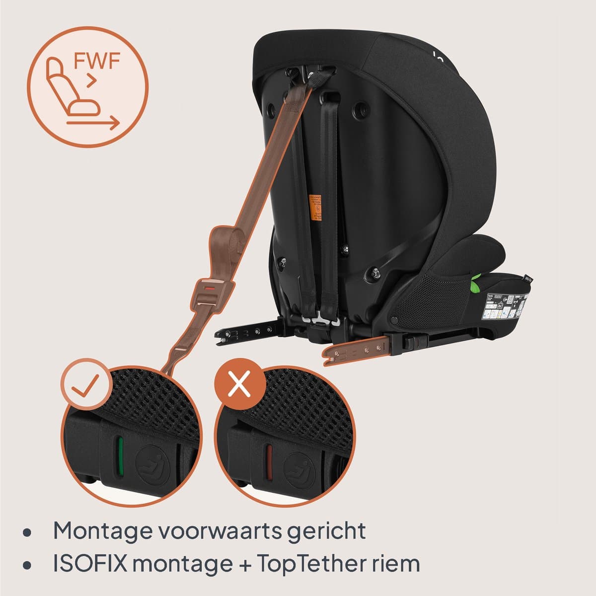 Lionelo Billy i-Size – ISOFIX Autostoel Groep 1/2/3 76-150 cm thumbnail 3