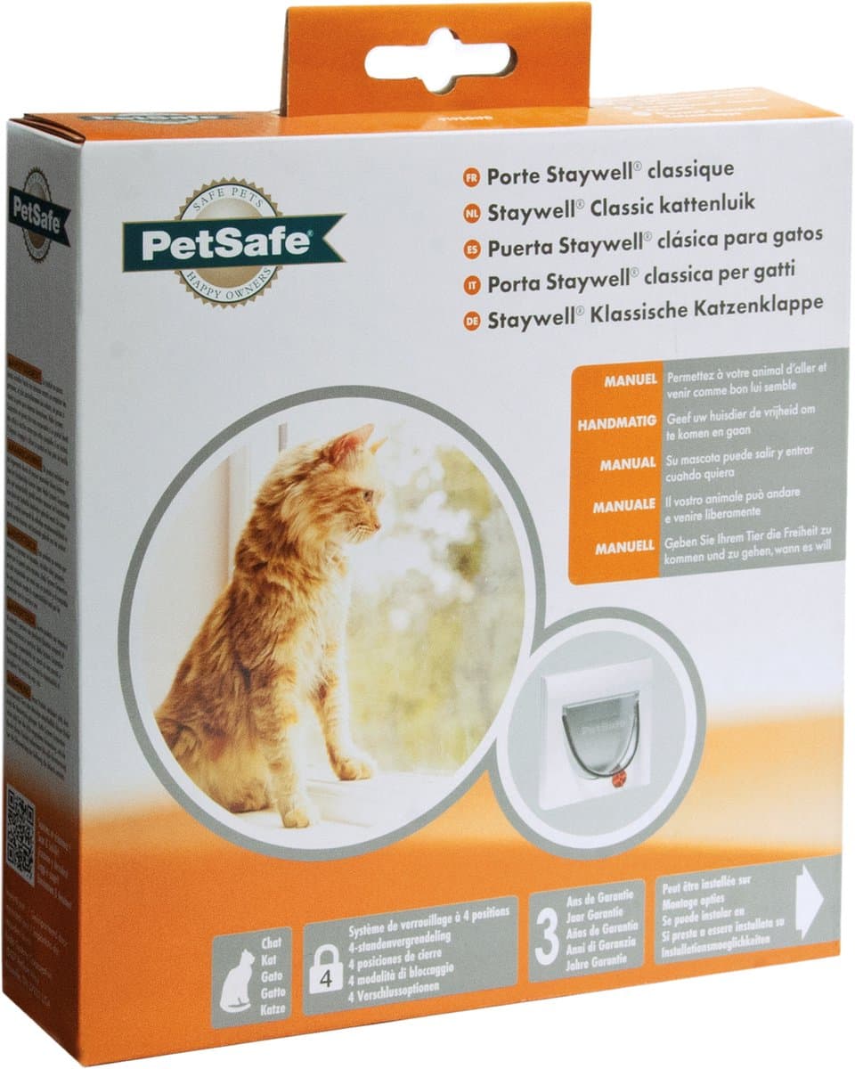 Petsafe 919 Classic - Wit - Kattenluik - 22,4 x 22,4 x 22,4 cm thumbnail 3