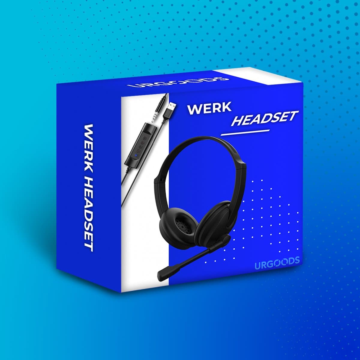 Headset met Microfoon voor Laptop en PC - Business Headset - Koptelefoon voor Video Bellen - USB thumbnail 7
