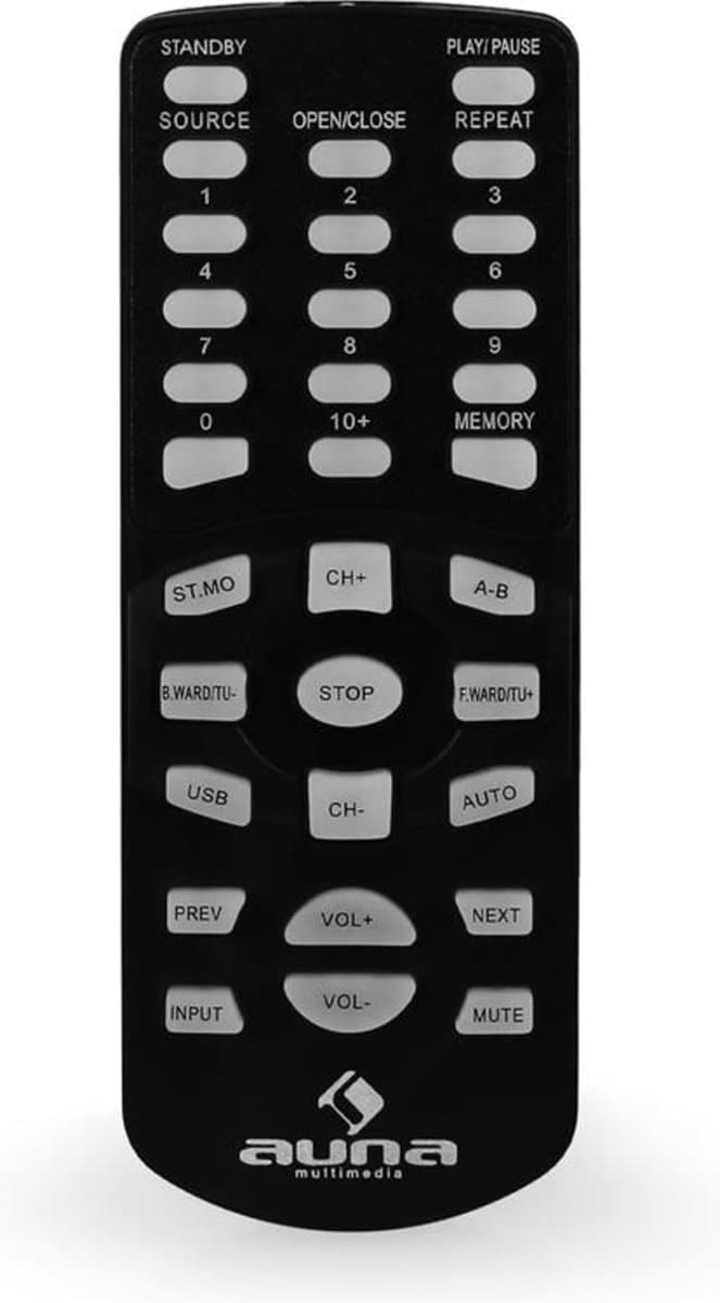 Auna Versterker, HiFi Stereo Mini Versterker, HiFi-versterker met Bass- en Treble-regelaar, 2-kanaals Audioversterker, Stereo Versterker voor Luidsprekers met Afstandsbediening, AUX, AV-receiver voor MP3 & CD thumbnail 3