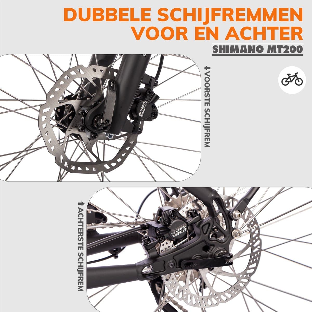 SAXXX Deluxe Sport Elektrische Fiets - 28 inch E-Bike - 250W Middenmotor - 70Nm Koppel - 418Wh Geïntegreerde Accu - Shimano Alivio 9 Versnellingen - Shimano MT200 Hydraulische Schijfremmen - glanzend bordeauxrood thumbnail 5