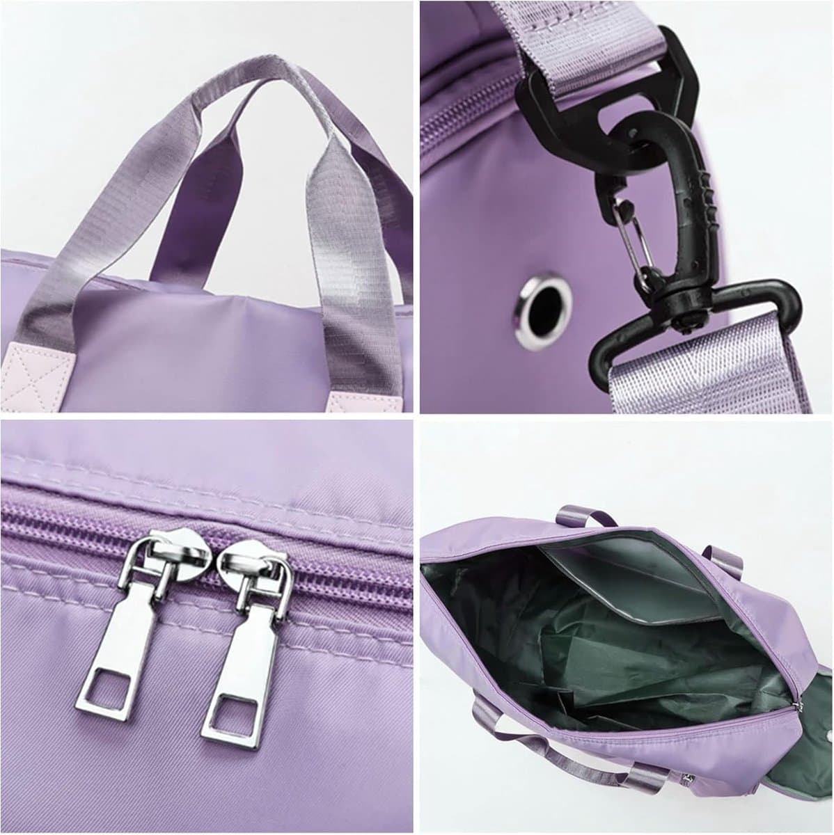 Thijox - Sporttas Dames Reistas met Schoenenvak - Natte Tas Weekendtas Fitness Waterdicht Groot Gym Bag Handbagage Travel Bag Boodschappentas Duffelba thumbnail 2