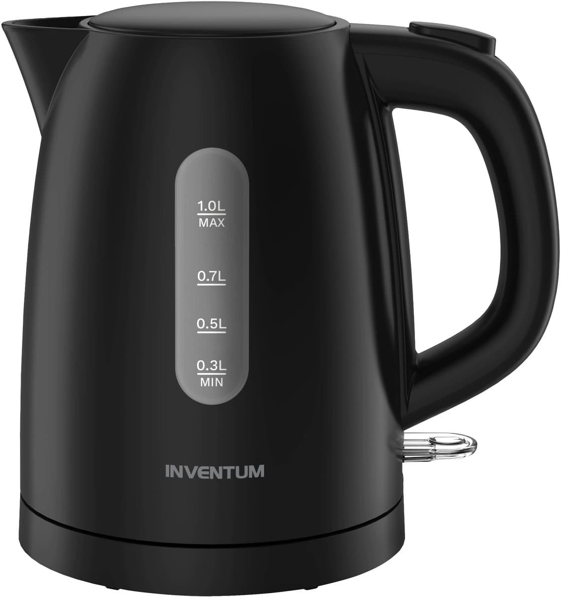 Inventum HW110B Kleine Waterkoker - 1 L - 2200 W - Kalkfilter - Zwart thumbnail 2