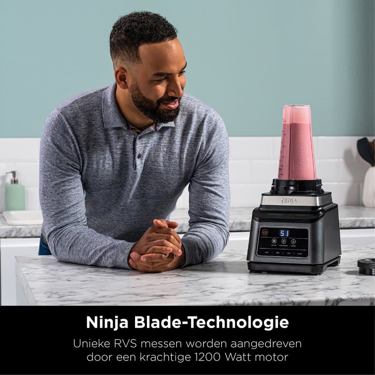 Ninja Foodi 2-in-1 Blender en Smoothie Maker - 1200 Watt - 2.1 Liter - IJsCrusher - Auto IQ - BN750EU thumbnail 5
