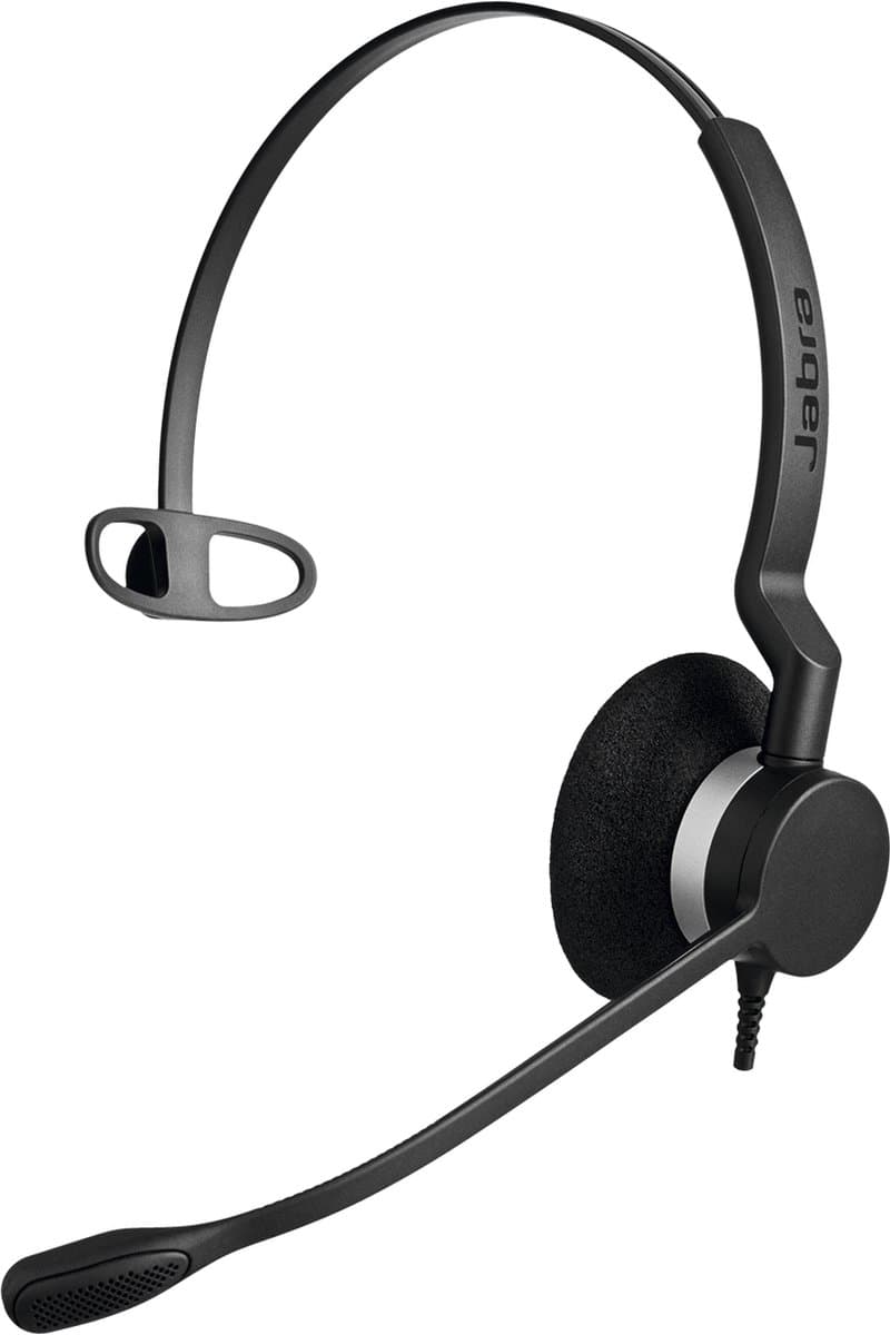 Jabra BIZ 2300 QD Mono Monauraal Hoofdband Zwart hoofdtelefoon