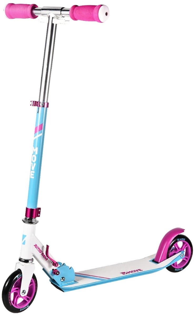 Step - Move Scooter 125 White - wit roze - 125mm - vouwbaar - in hoogte verstelbaar - vanaf 3 jaar thumbnail 2