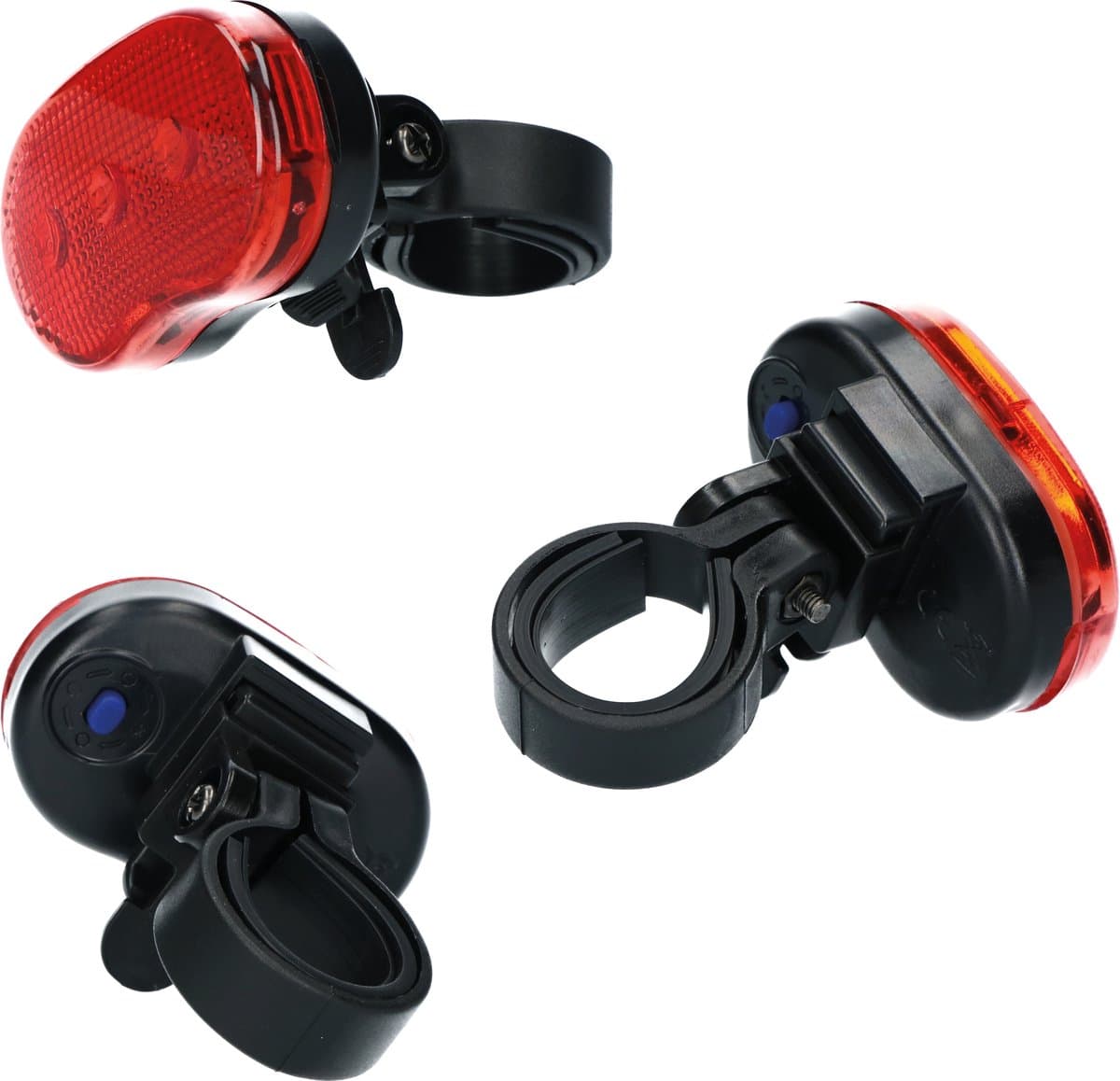 Dresco Achterlicht Fiets 3 Led's | Fietsverlichting led | Achterlicht met Batterij en Knipperlicht thumbnail 5