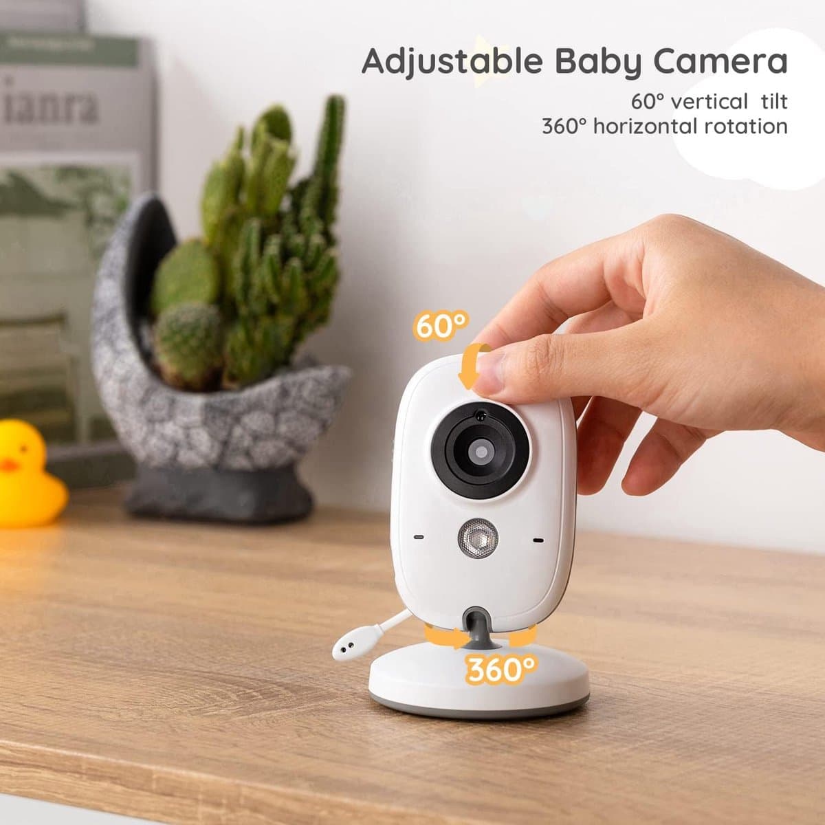 BOIFUN VB603 Video Babyfoon - Babyfoon met Camera - 3,2 inch scherm - Nachtzicht - 2-Weg Gesprek - Temperatuur - VOX thumbnail 8