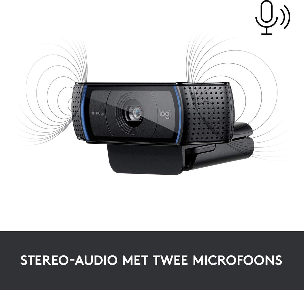 Logitech C920 HD Pro Webcam: Full HD 1080p met stereogeluid thumbnail 5