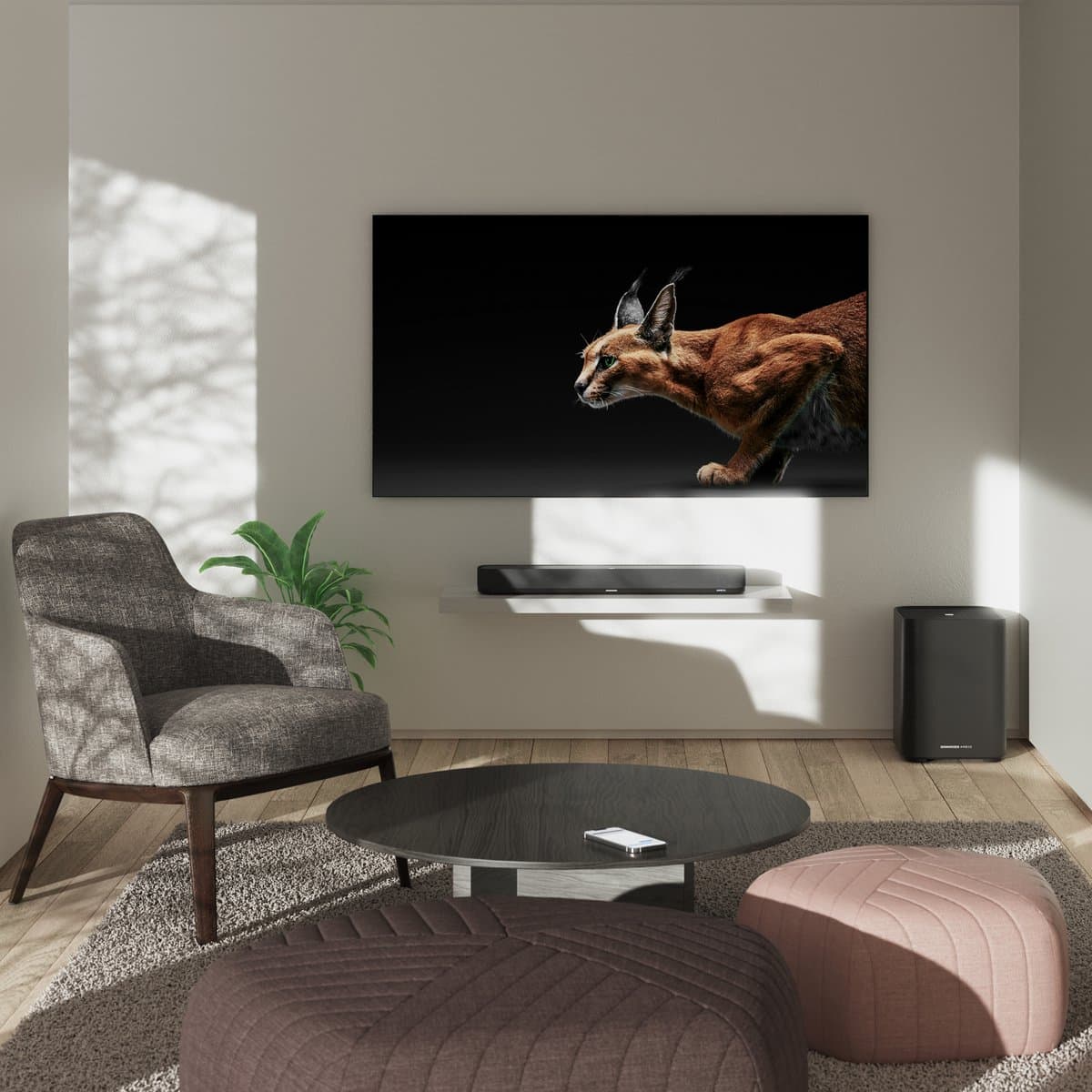 Sennheiser Ambeo Mini - Soundbar voor TV met ingebouwde subwoofer - Dolby Atmos - Zwart thumbnail 6