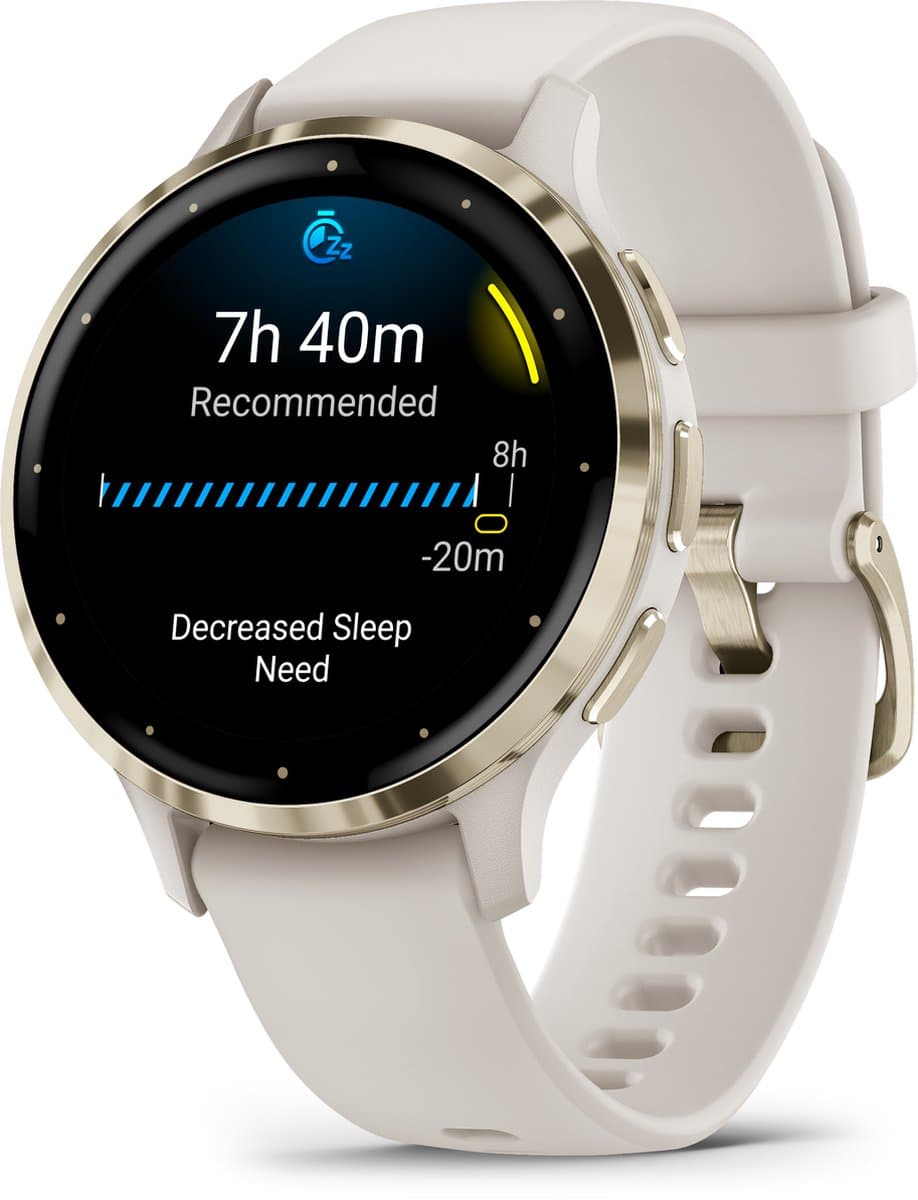 Garmin Venu 3s - Smartwatch - AMOLED-Scherm - 41mm - Ivory thumbnail 4