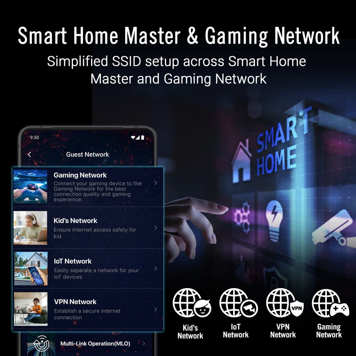 ASUS ROG Strix GS-BE7200 Dual-band WiFi 7 Gaming Router thumbnail 3