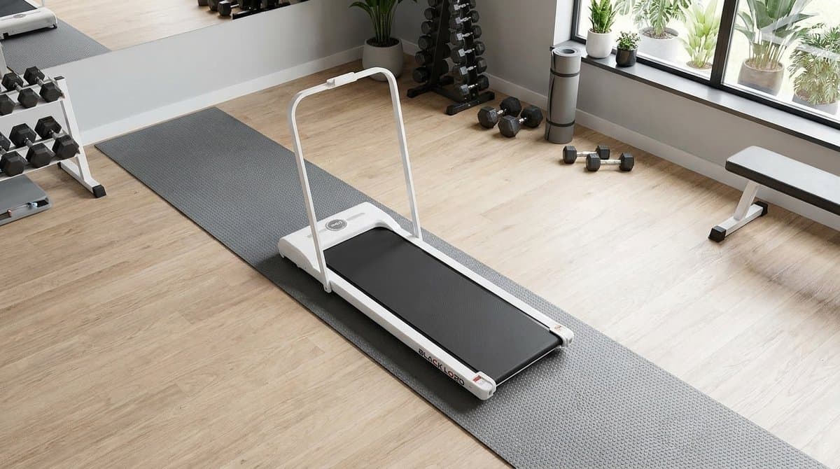 Loopband inklapbaar voor thuis en kantoor – House&Garden MotionFlex Pro Walking Pad met Bluetooth, Handgreep, LED Display, 1-12 km/u, Compacte Onder Bureau Loopband, Fitness Wandelband, Hardloopband voor Thuisgebruik – Wit thumbnail 6