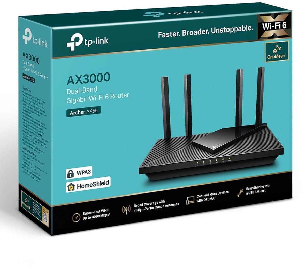 TP-Link Archer AX55: WiFi 6-router met 3000 Mbps en dual-band thumbnail 7