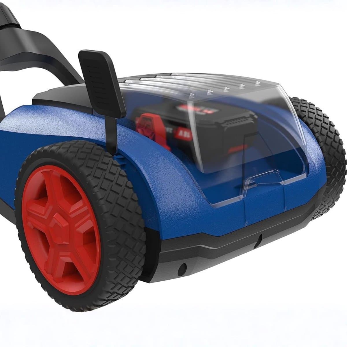DnA® Grasmaaier Accu - Grasmaaier Elektrisch - Grasmaaier Benzine - Grasmaaier Benzine Zelftrekkend - Blauw/Rood/Zwart - 44cm x 34cm x 116cm thumbnail 3