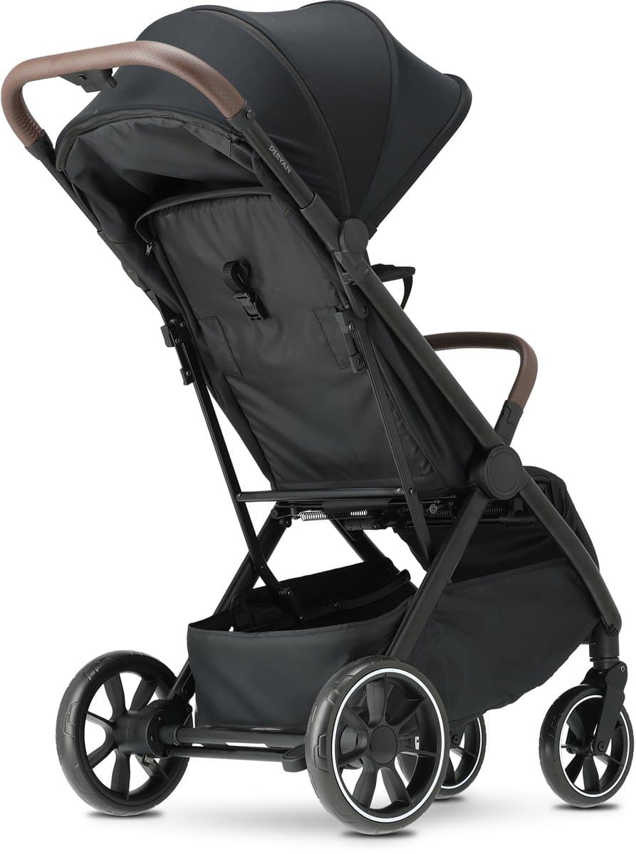 Deryan Rolo XL Buggy - Lichtgewicht Plooibuggy - Inklapbaar - Zwart thumbnail 7